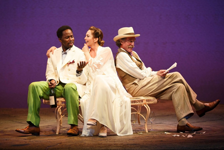 (Harold Perrineau, Diane Lane and John Glover. Photo Joan Marcus)